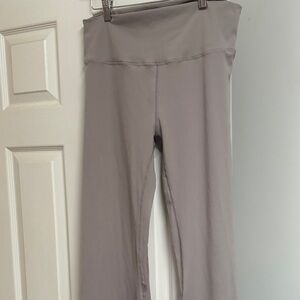 Gray High-Waisted Leggings